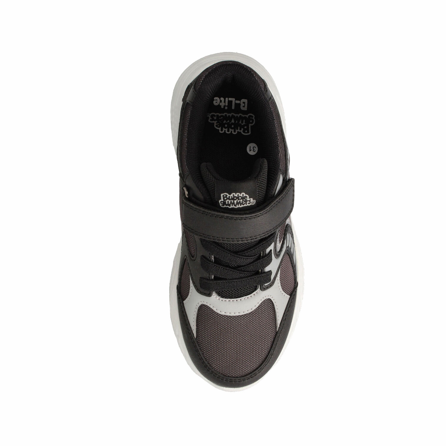 Zapatilla Ni&ntilde;o Bubblegummers Derby Negro - Gris image number 3.0